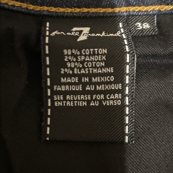 7 for All Mankind Jeans The Straight Size 38 - Picture 9 of 9
